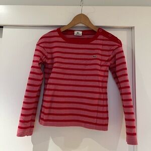 Lacoste Pink and Red Wool Sweater
